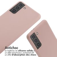 imoshion ﻿Coque en silicone avec cordon Samsung Galaxy S21 Plus - Sand Pink