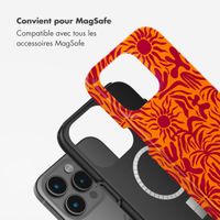 Selencia Coque arrière Vivid Tough avec MagSafe iPhone 15 Pro Max - Tropical Vibes Apricot