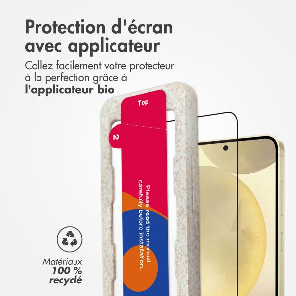 Accezz Protection d'écran en verre trempé avec applicateur Samsung Galaxy S25 Plus