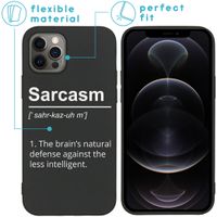 imoshion Coque Design iPhone 12 (Pro) - Quote - Noir