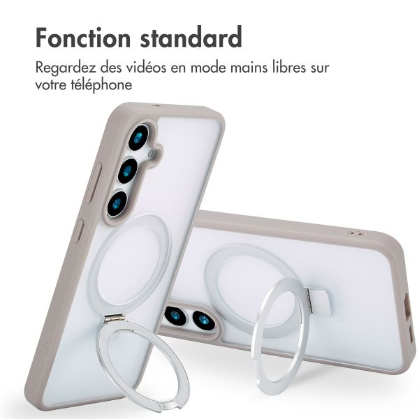 Accezz Coque Ring Stand avec MagSafe Samsung Galaxy S24 Plus - Grey