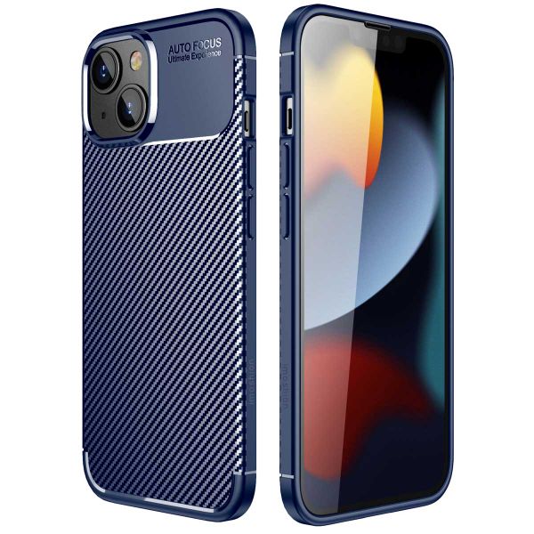 imoshion Coque silicone Carbon iPhone 14 - Bleu