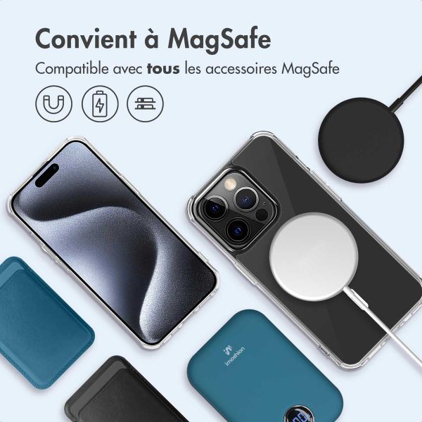 imoshion Coque arrière de protection avec MagSafe iPhone 15 Pro - Transparent