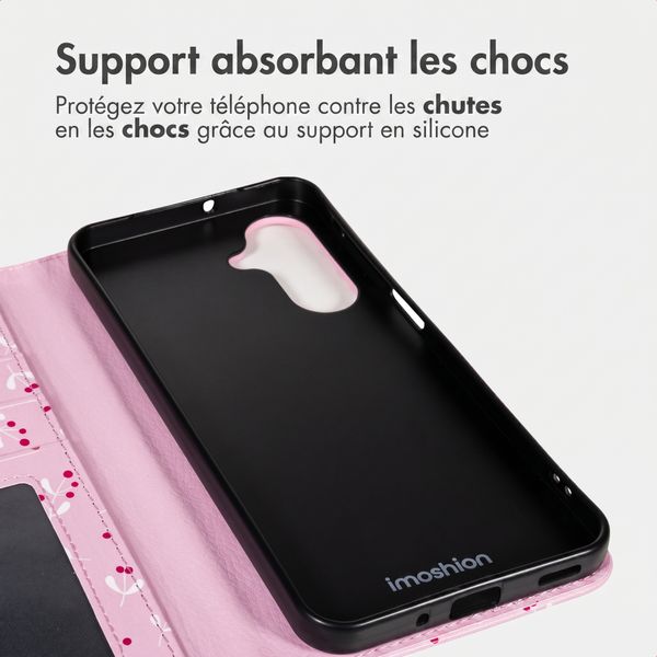 imoshion Étui de télephone portefeuille Design Samsung Galaxy A36 - Blush Berries
