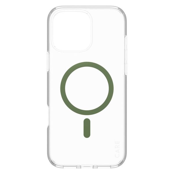 CARE by PanzerGlass Coque Urban Combat MagSafe iPhone 16 Pro Max - Transparent / Vert