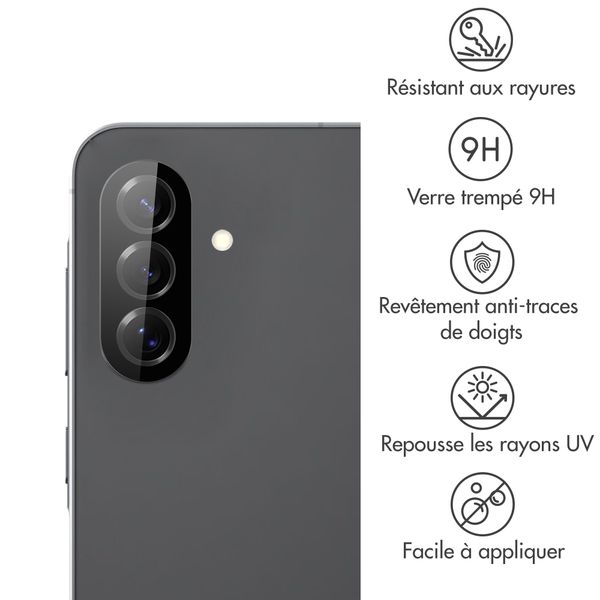 imoshion Lot de 2 protections d'objectif de caméra Samsung Galaxy A37 / A57 - Noir