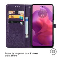 imoshion Etui de télephone Mandala Motorola Moto G04 / G24 - Violet