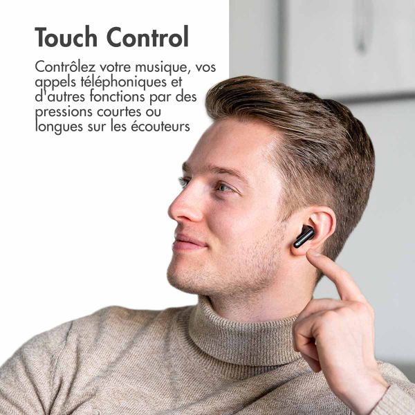 imoshion ﻿Écouteurs Aura Pro - Écouteurs sans fil - Écouteurs sans fil Bluetooth - Avec fonction de réduction du bruit ANC - Noir