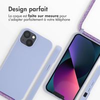imoshion ﻿Coque en silicone avec cordon Apple iPhone 13 - Violet