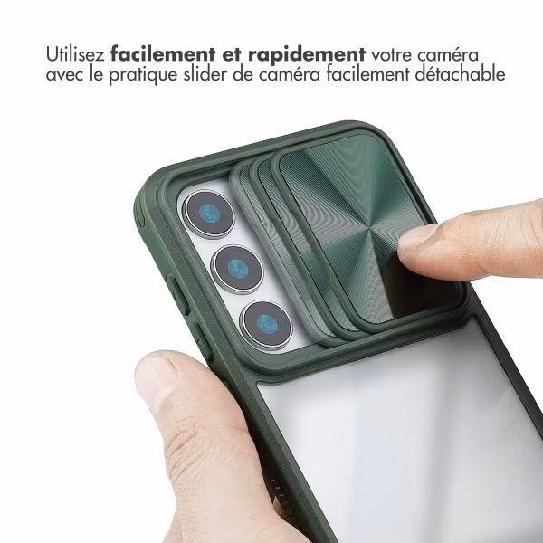 imoshion Coque arrière Camslider Samsung Galaxy S25 - Vert foncé