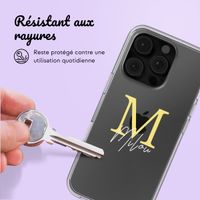 Coque personnalisée avec une lettre iPhone 16 Pro - Transparent