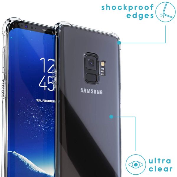 imoshion Coque avec cordon Samsung Galaxy S9 - Noir Dorée