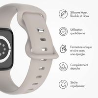 imoshion Bracelet en silicone⁺ Apple Watch Series 1 t/m 11 / SE / Ultra (44/45/46/49 mm) - Taille M/L - Stone