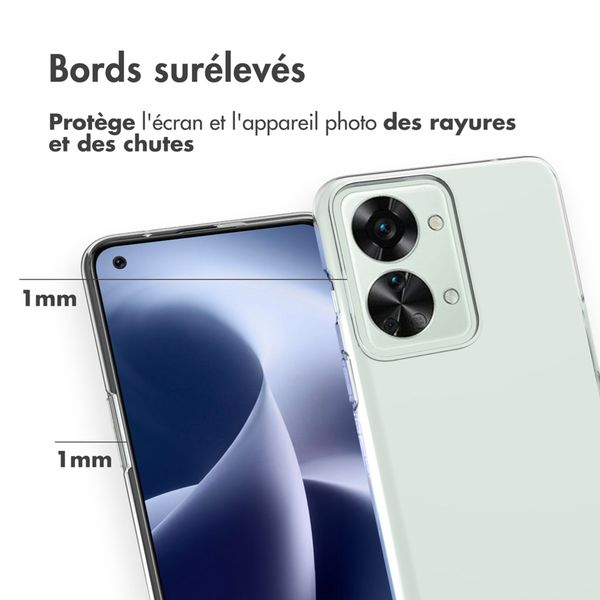 Accezz Coque Clear OnePlus Nord 2T - Transparent