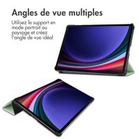 imoshion Coque tablette Trifold Samsung Galaxy Tab S9 11.0 pouces - Vert clair