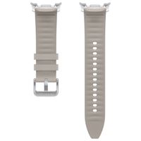 Samsung Bracelet Original Hybrid en cuir vegan Samsung Galaxy Watch 8 (40/44mm) / Classic (46mm) - Taupe