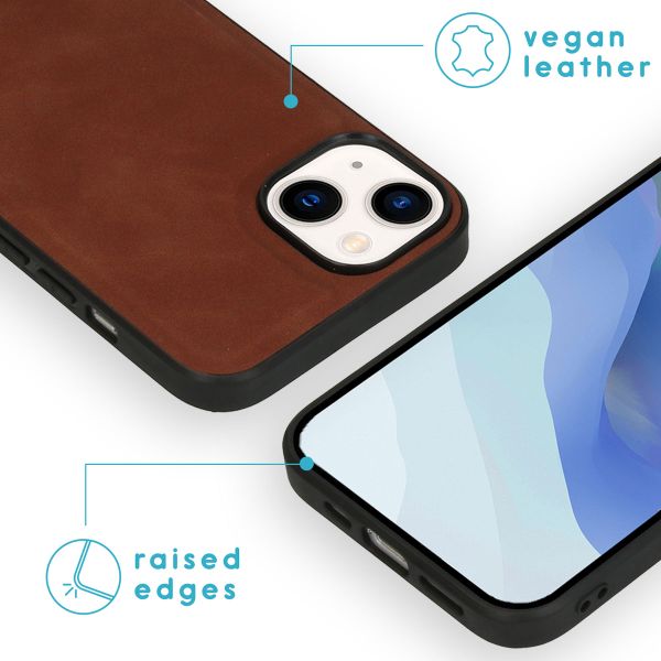 imoshion Etui de télephone luxe 2-en-1 amovible Apple iPhone 14 - Marron