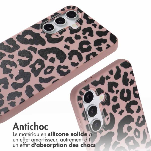 imoshion Coque design en silicone avec cordon Samsung Galaxy A16 - Animal Lila