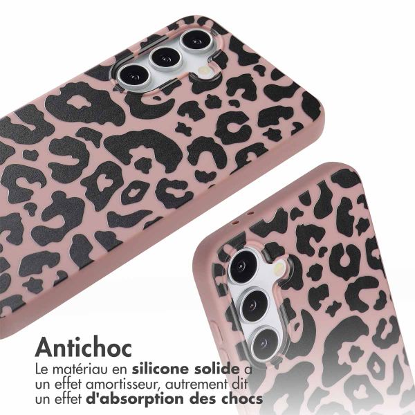 imoshion Coque design en silicone avec cordon Samsung Galaxy A16 5G - Animal Lila