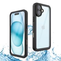 Redpepper Coque imperméable Dot Plus iPhone 16 Plus - Noir