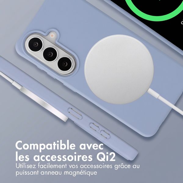 imoshion Coque arrière Color avec cordon amovible et MagSafe Samsung Galaxy S26 - Ash Blue