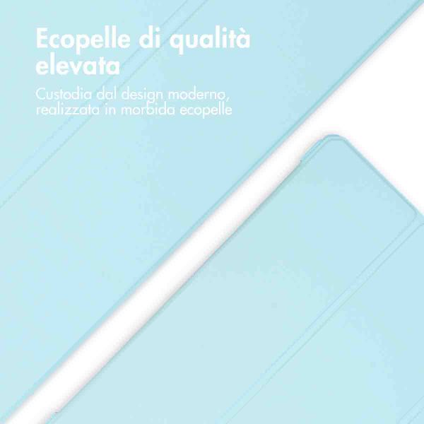 imoshion Coque tablette rigide Trifold Samsung Galaxy Tab S9 11.0 pouces - Bleu clair