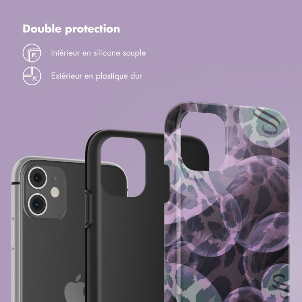 Selencia Coque arrière Vivid Apple iPhone 11 - Leo Bubble Green