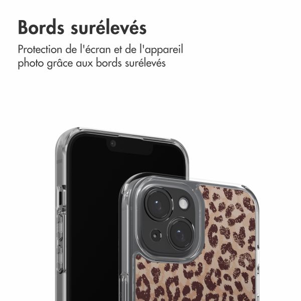 imoshion Coque Design Apple iPhone 15 - Leopard Mood