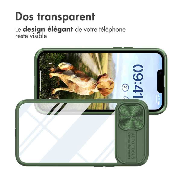 imoshion Coque arrière Camslider Apple iPhone 13 - Vert foncé