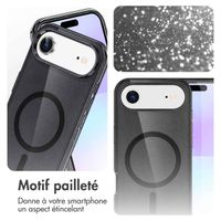 imoshion Coque Pailletée avec MagSafe Apple iPhone Air - Noir