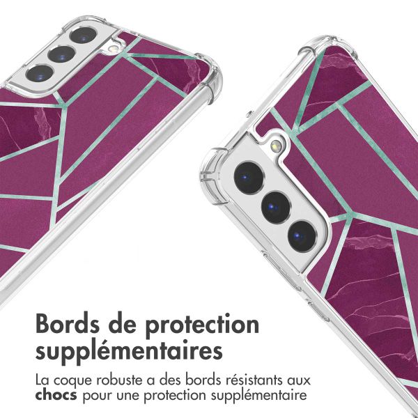 imoshion Coque Design avec cordon Samsung Galaxy S22 Plus - Bordeaux Graphic