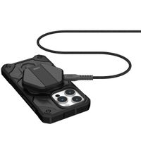 UAG Station de charge sans fil avec support - Compatible avec MagSafe et Qi2 - 15 watts - Noir / Carbone