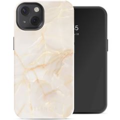 Selencia Coque arrière Vivid avec MagSafe Apple iPhone 13 - Golden Beige Marble