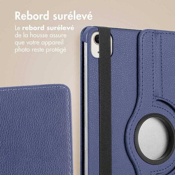 imoshion Coque tablette rotatif à 360° Apple iPad Air 13 pouces (2026) M4 / (2025) M3 / (2024) M2 - Bleu foncé