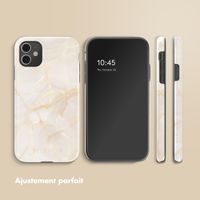 Selencia Coque arrière Vivid Apple iPhone 11 - Golden Beige Marble