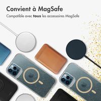 imoshion Coque arrière transparente Pailletée avec MagSafe Apple iPhone 12 (Pro) - Doré