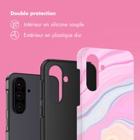 Selencia Coque arrière Vivid Samsung Galaxy A36 / A56 - Pastel Lipstick Marble