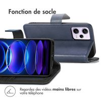 imoshion Etui de téléphone portefeuille Luxe Xiaomi Redmi Note 12 Pro Plus - Bleu foncé