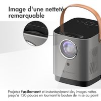 imoshion Mini-projecteur - Mini-vidéoprojecteur WiFi - 3400 lumens - Gris