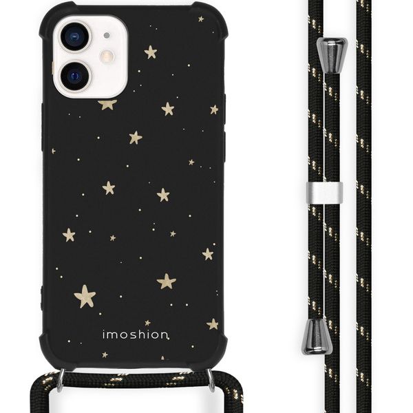 imoshion Coque Design avec cordon iPhone 12 Mini - Stars Gold