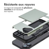 imoshion Coque arrière avec porte-cartes Apple iPhone 16 - Vert