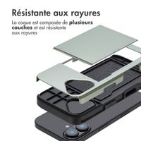 imoshion Coque arrière avec porte-cartes iPhone 16 - Vert