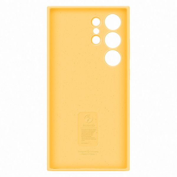 Samsung Original Coque en silicone Galaxy S24 Ultra- Yellow