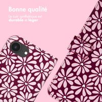 imoshion Étui de télephone portefeuille Design Apple iPhone 16e - Bloom Love Blush