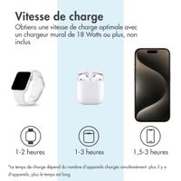 imoshion 3-en-1 Chargeur sans fil pliable Apple | iPhone + AirPods + Apple Watch - Gris