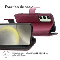 imoshion Étui de télephone portefeuille Samsung Galaxy S24 FE - Bordeaux