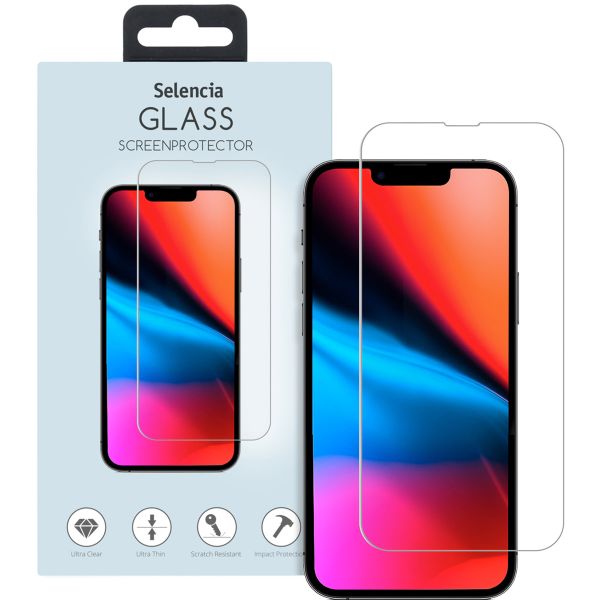 Selencia Protection d'écran en verre trempé iPhone 13 Pro Max / 14 Plus