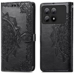 imoshion Etui de téléphone portefeuille Mandala Xiaomi Poco X6 Pro - Noir