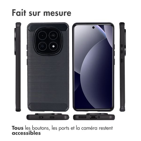 imoshion Coque Brushed Xiaomi Redmi Note 15 Pro (5G) - Noir
