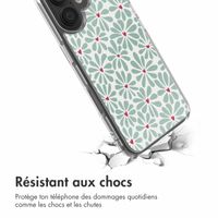 imoshion Coque Design Apple iPhone 16 - Bloom Love Sage Green